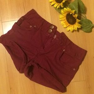 Dollhouse High Waist Double Button Shorts
